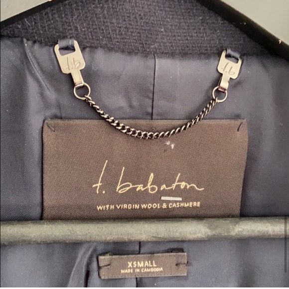 (Sold) Aritzia Babaton Pearce wool coat in Indigo - Picture 7 of 8